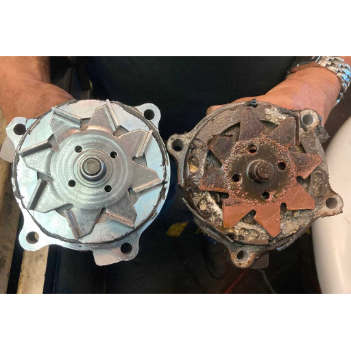 bad water pump bearing symptoms