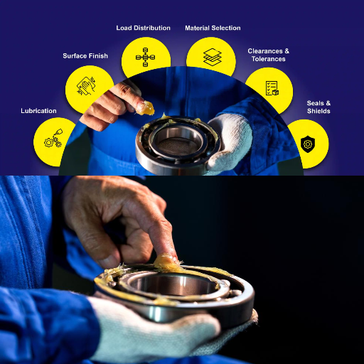 How does lubrication affect bearing reliability