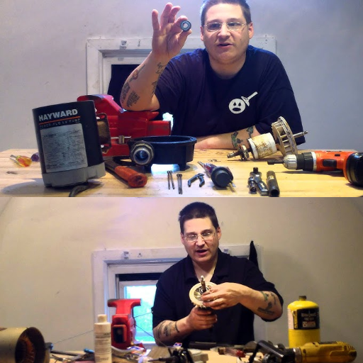 What is the Process for replacing the Bearings on a Hayward Super Pump