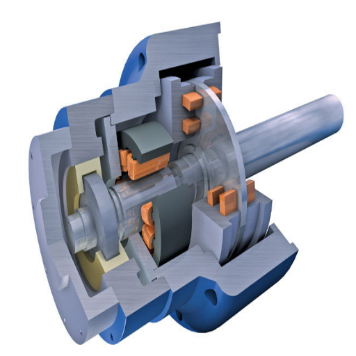 What is the role of magnetic bearings in modern pumps