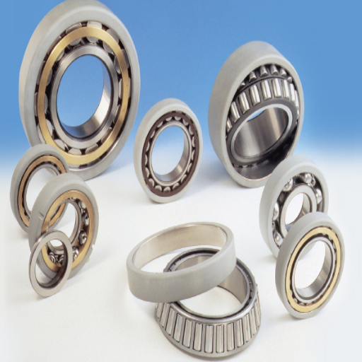 Which bearing types are commonly used in centrifugal pumps